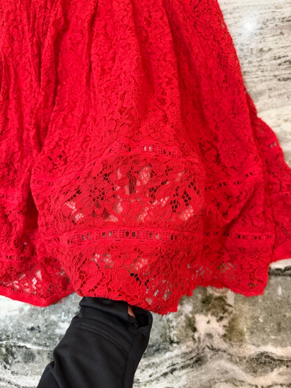 NSR Red Lace Spaghetti-Strap Midi Dress
Women’s XL - Picture 10 of 12